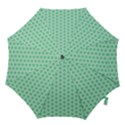 Polka Dots Mint green, pastel colors, retro, vintage pattern Hook Handle Umbrellas (Small) View1