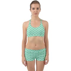 Polka Dots Mint Green, Pastel Colors, Retro, Vintage Pattern Back Web Gym Set by Casemiro