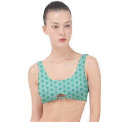 Polka Dots Mint Green, Pastel Colors, Retro, Vintage Pattern The Little Details Bikini Top