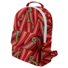 Seamless Chili Pepper Pattern Flap Pocket Backpack (small)