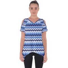 Zigzag Pattern Seamless Zig Zag Background Color Cut Out Side Drop Tee