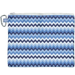 Zigzag Pattern Seamless Zig Zag Background Color Canvas Cosmetic Bag (xxxl) by BangZart