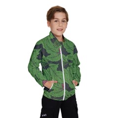 Seamless Pattern With Hand Drawn Guelder Rose Branches Kids  Windbreaker