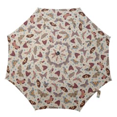 Pattern With Butterflies Moths Hook Handle Umbrellas (medium)