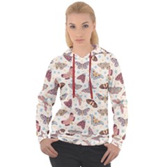 Pattern With Butterflies Moths Women s Overhead Hoodie by BangZart