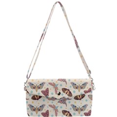 Pattern With Butterflies Moths Removable Strap Clutch Bag by BangZart