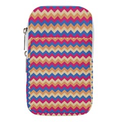 Zigzag Pattern Seamless Zig Zag Background Color Waist Pouch (large) by BangZart