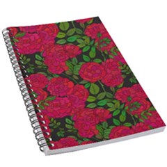 Seamless Pattern With Colorful Bush Roses 5 5  X 8 5  Notebook
