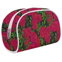 Seamless Pattern With Colorful Bush Roses Makeup Case (medium)