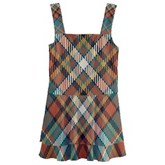 Tartan Scotland Seamless Plaid Pattern Vector Retro Background Fabric Vintage Check Color Square Kids  Layered Skirt Swimsuit