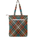 Tartan scotland seamless plaid pattern vector retro background fabric vintage check color square Double Zip Up Tote Bag View2