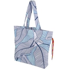 Tropical Flower Seamless Pattern Drawstring Tote Bag by BangZart