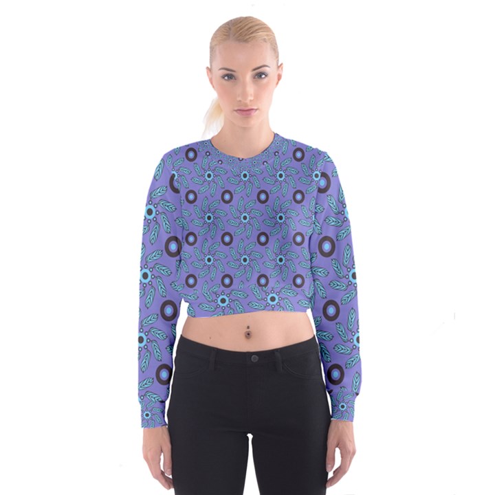 Floral seamless pattern Cropped Sweatshirt
