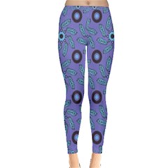 Floral Seamless Pattern Inside Out Leggings