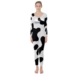 Cow Pattern Long Sleeve Catsuit