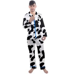 Cow Pattern Men s Long Sleeve Satin Pyjamas Set by BangZart