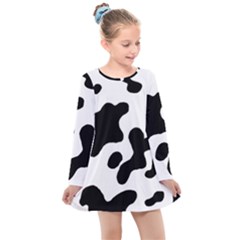 Cow Pattern Kids  Long Sleeve Dress