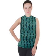 Branches Of A Wonderful Flower Tree In The Light Of Life Mock Neck Chiffon Sleeveless Top by pepitasart