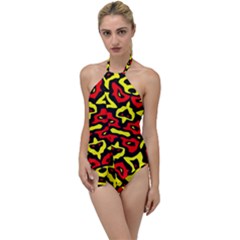 Rby-166 2 Go With The Flow One Piece Swimsuit by ArtworkByPatrick