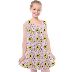 Hawaii Ghost Lilac Kids  Cross Back Dress