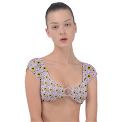 Hawaii Ghost Lilac Cap Sleeve Ring Bikini Top