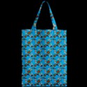 Clown Ghost Pattern Blue Zipper Classic Tote Bag View2