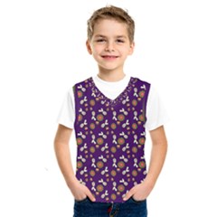 Clown Ghost Pattern Purple Kids  Sportswear by snowwhitegirl