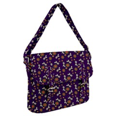 Clown Ghost Pattern Purple Buckle Messenger Bag by snowwhitegirl