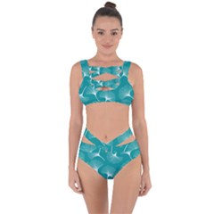 Whiteflowergreen Bandaged Up Bikini Set  by Dushan