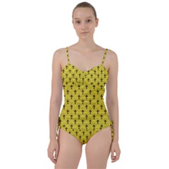 Art-decoyellow Sweetheart Tankini Set by Dushan