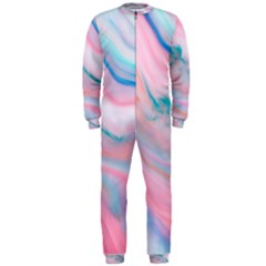 Colorful Marble Abstract Background Texture  Onepiece Jumpsuit (men)  by Dushan