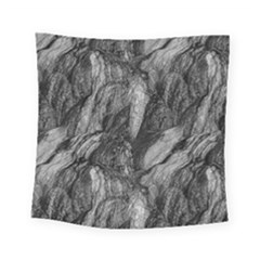 Black And White Rocky Texture Pattern Square Tapestry (small) by dflcprintsclothing