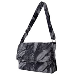 Black And White Rocky Texture Pattern Full Print Messenger Bag (s) by dflcprintsclothing