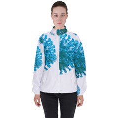 Corona Virus Women s High Neck Windbreaker by catchydesignhill