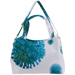 Corona Virus Double Compartment Shoulder Bag by catchydesignhill