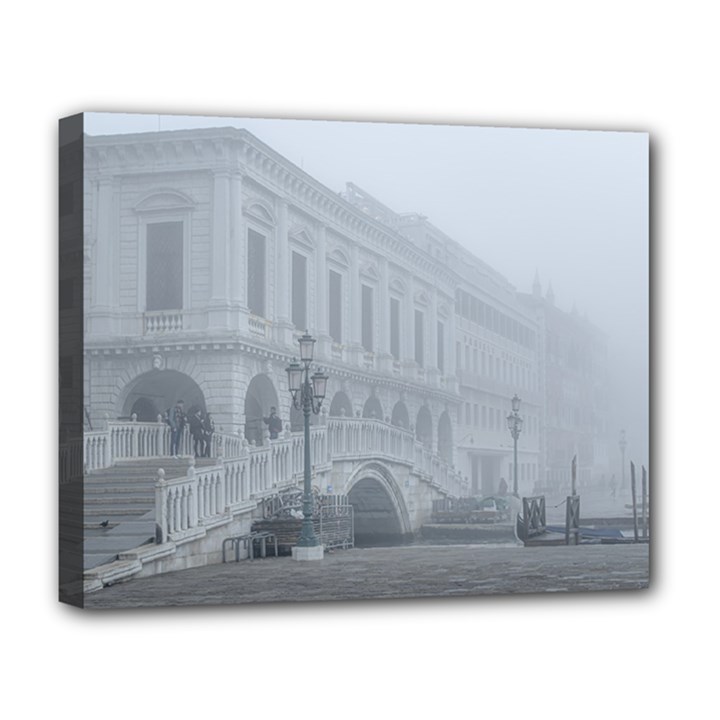 Fog Winter Scene Venice, Italy Deluxe Canvas 20  x 16  (Stretched)