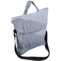 Fog Winter Scene Venice, Italy Fold Over Handle Tote Bag by dflcprintsclothing
