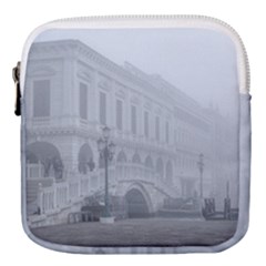 Fog Winter Scene Venice, Italy Mini Square Pouch by dflcprintsclothing