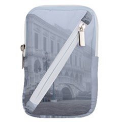 Fog Winter Scene Venice, Italy Belt Pouch Bag (large) by dflcprintsclothing