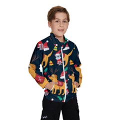 Funny Christmas Pattern Background Kids  Windbreaker