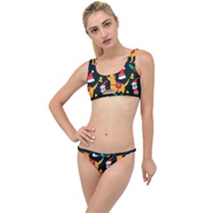 Funny Christmas Pattern Background The Little Details Bikini Set