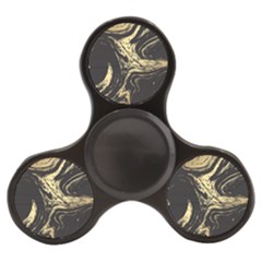 Black And Gold Marble Finger Spinner by Dushan