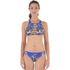 New-york Cityscape  Perfectly Cut Out Bikini Set by Dushan