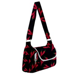 Red, hot jalapeno peppers, chilli pepper pattern at black, spicy Multipack Bag