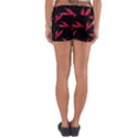 Red, hot jalapeno peppers, chilli pepper pattern at black, spicy Yoga Shorts View2