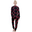 Red, hot jalapeno peppers, chilli pepper pattern at black, spicy Women s Lounge Set View2