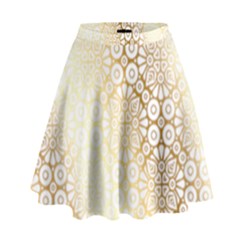 Golden High Waist Skirt by Roshas