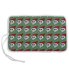 Comic Head Skull - Hat Red - Cartoon Skull Pen Storage Case (m) by DinzDas