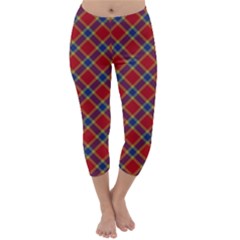 Scottish And Celtic Pattern - Braveheard Is Proud Of You Capri Winter Leggings  by DinzDas