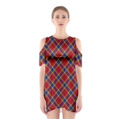 Scottish And Celtic Pattern - Braveheard Is Proud Of You Shoulder Cutout One Piece Dress by DinzDas